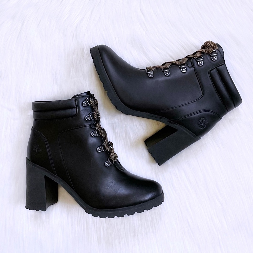 Timberland Allington Black Leather Hiker Boots - Picture 7 of 8